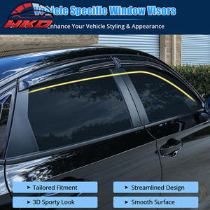 Déflecteurs d'air en acrylique style Mugen pour Honda Civic berline 22-26, 4 pièces - Product Image 3