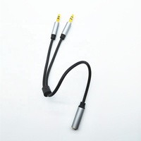 Libaba-Divisor de auriculares 2 en 1, adaptador de cable de audio de 3,5mm a 2 clavijas macho, 3,5mm