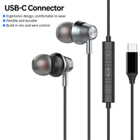Écouteurs intra-auriculaires à basses profondes les mieux notés, connecteurs filaires USB-C 3,5 mm avec micro pour les trajets quotidiens et les podcasts