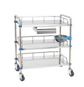 Carrito de Tratamiento Médico de Acero Inoxidable <span class=keywords><strong>Leho</strong></span> R01/R02/R03, Tamaño Personalizado, Carrito Utilitario para Hospital, Equipo de Atención Médica, Clínica - Product Image 2