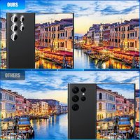 Protector de Pantalla para Lente de Cámara Transparente, Ultrafino, Impermeable, Fácil de Instalar, Vidrio Templado 3D de 0.33mm para S23 Ultra S23