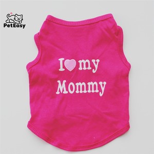 Accesorios Personalizados para Mascotas, Cómodos y Transpirables, Novedad de Verano, Clásico con la Frase 'Love Dad', 'Love Mom', Chaleco para Perros y Gatos - Product Image 4