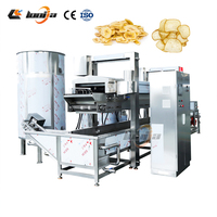 Friteuse industrielle pour chips de pommes de terre et chips de bananes, machine à friture continue avec système de levage automatique
