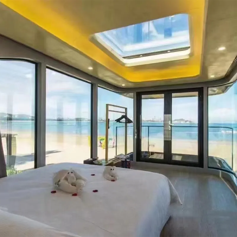 בית קפסולה עתידני טרומי בית קפסולה טרומי למלון מכולות נייד למגורים ברכב טיולים