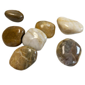 Ciottoli di Pietra Naturale Levigati e Lucidati Multicolore per Acquari e Decorazioni Paesaggistiche Esterne, Ecologici e Durevoli - Product Image 6