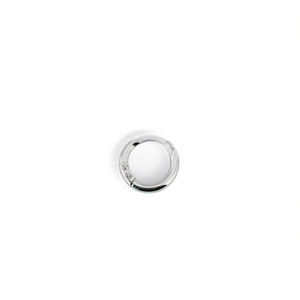 Portachiavi a Sfera da 25mm con Finitura Argento per Accessori Portachiavi - Product Image 1