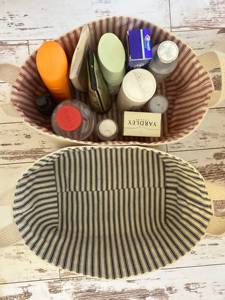 Panier de rangement personnalisé <span class=keywords><strong>en</strong></span> <span class=keywords><strong>toile</strong></span> pour bonbons et jouets, cadeau de baby shower, panier de rangement rayé, paniers cadeaux de Pâques - Product Image 5
