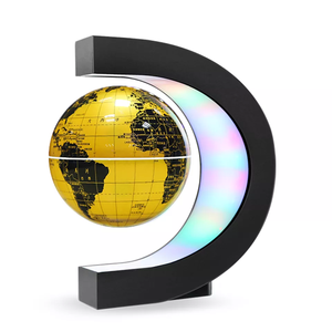 Globe <span class=keywords><strong>de</strong></span> carte du monde flottant à lévitation magnétique à rotation automatique avec base en forme <span class=keywords><strong>de</strong></span> C Globe flottant lumineux - Product Image 5