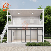 Casa Prefabricada de Fábrica de Fácil Instalación Casas Contenedor Modernas de 2 Pisos Casas Modulares Portátiles Móviles
