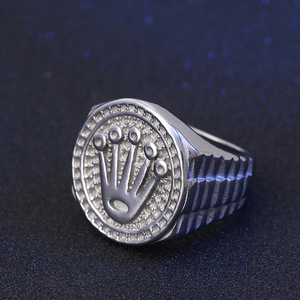 Anillos chapados en oro y <span class=keywords><strong>Rock</strong></span> para hombre y mujer, sortija <span class=keywords><strong>de</strong></span> acero inoxidable, corona, SC <span class=keywords><strong>2022</strong></span> - Product Image 4