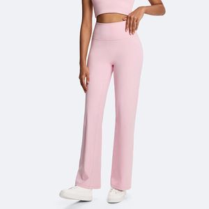 Conjunto de Yoga de Cintura Alta Ecológico con Logotipo Personalizado de Alta Calidad para Mujer, Leggings para Deportes al Aire Libre, Gimnasio, Correr, Sensación de Desnudez - Product Image 5