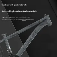 Nouveau Vélo de Montagne Adulte 26 Pouces Frein à Disque Double Fourche à Suspension Cadre en Acier Carbone Amortisseur Vélo Tout-Terrain
