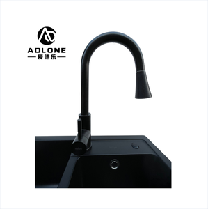 Lavabo <span class=keywords><strong>Noir</strong></span> Topmount Évier de Cuisine Silgranite Double Bol Composite Quartz Granit Évier de Cuisine - Product Image 4