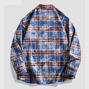 คอลเลคชั่นฤดูใบไม้ผลิ2025ญี่ปุ่นเสื้อเชิ๊ตผู้ชายลายสก๊อตโลโก้ยาวปานกลางปรับแต่งได้ตามสมัยนิยม - Product Image 6