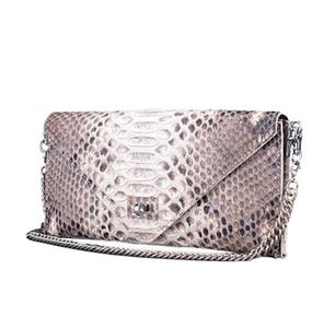 ओम गंध अनुकूलित नवीनतम डिजाइनर वास्तविक सांप त्वचा चमड़े की फैशन शाम कंधे हैंडबैग लिफाफे क्लच बैग क्लच बैग - Product Image 1