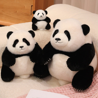 Jooki Panda mainan hewan boneka, besar 30cm lembut Super lembut mewah PP katun dicuci teknik beruang untuk menghilangkan stres anak-anak