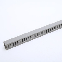 Organisateur de câbles pour rack de serveur industriel gris anti-corrosion résistant aux hautes/basses températures à fente ouverte