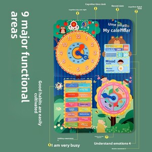 Tableau <span class=keywords><strong>de</strong></span> cognition météo pour <span class=keywords><strong>la</strong></span> <span class=keywords><strong>maternelle</strong></span>, avec autocollants hebdomadaires, livre silencieux, jouet éducatif, kit <span class=keywords><strong>de</strong></span> matériel en papier - Product Image 5