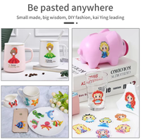 M-ST-01 gros oeuf de pâques dessin animé mosaïque autocollants diamant peinture enfants autocollants