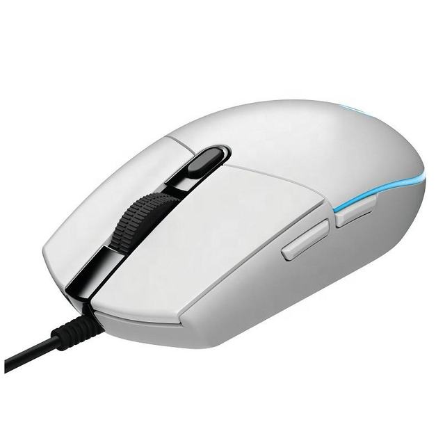 Logitech G102 Second Generation Wired Gaming Mouse Overwatch/LOL/Black and White Blue RGB Glare Competitive Professional Mouse