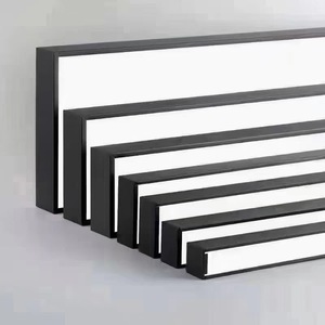 Hot bán công nghiệp cao lumen đen trắng nhôm tuyến tính hình dạng <span class=keywords><strong>LED</strong></span> mặt dây Đèn trần <span class=keywords><strong>Led</strong></span> tuyến tính ánh sáng với văn phòng - Product Image 1