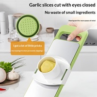 Éminceur, râpe, hachoir et coupe-légumes manuel multifonctionnel écologique en acier inoxydable avec récipient sécurisé pour usage domestique