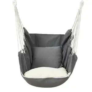 Low Moq Fast Deliver Hanging Hammock Chair Hanging Swing Chair With 2 Cushions