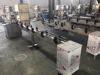 Ligne de machines de remplissage et de bouchage semi-automatique à prix abordable pour bouteilles d'huile, d'eau minérale et d'eau pure, avec moteur