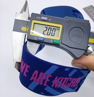 Bande élastique en nylon jacquard de 3,5 cm avec logo personnalisé, haute élasticité, pour sous-vêtements et pantalons de sport