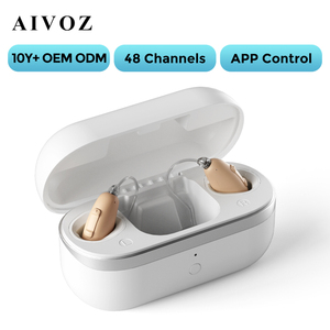 Auriculares inalámbricos con Bluetooth, auriculares estéreo HiFi ajustables de 50-120,32 dB, reducción de ruido, potenciador de voz, auriculares internos - Product Image 1