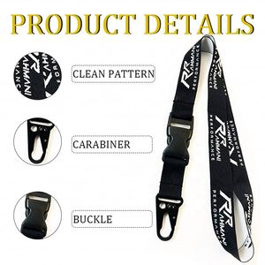 Lanyards de poliéster personalizados con logotipo, impresos en serigrafía, desmontables, para móvil, venta al por mayor de fábrica - Product Image 3