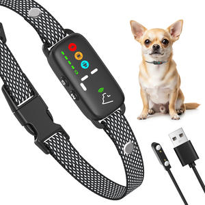 पालतू कुत्ते छाल नियंत्रण कॉलर मिनी स्क्रीन चुंबकीय चार्जिंग ipx6 वाटरप्रूफ कंपन शॉक विरोधी बार्किंग प्रशिक्षण कॉलर - Product Image 1