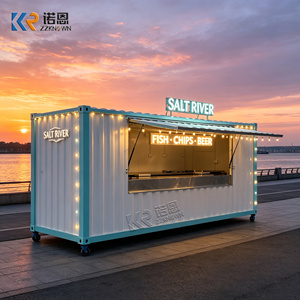 Luxury Pizza Shop With Stainless Steel Kitchen Customized Outdoor Design Shipping Container Restaurant - Product Image 4