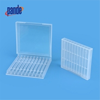 Boîte en plastique PP carrée pour 10 tarauds HSS portables au design innovant, avec emballage intégré pour forets à filetage