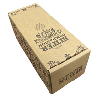 Emballage cosmétique biodégradable Boîtes d'avion en papier épais Feuille d'or pour shampooing Coffrets cadeaux pour soins de la peau Stock