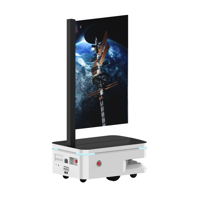 55-Inch Fast Charging USB Interface OLED Transparent Screen Touch Screen Monitor Remote Control Advertising Robot New