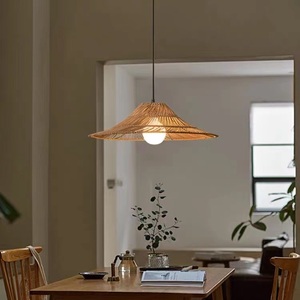 <span class=keywords><strong>Lampadario</strong></span> Rustico a Sospensione in Rattan Intrecciato a Mano, Stile <span class=keywords><strong>Cappello</strong></span> di Paglia a Forma di Ombrello, Bestseller - Product Image 4
