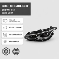 OEM 5H2941113 5H2941114 Ensemble de phares à LED matriciels 12V pour VW Golf 8 Mk8 VIII IQ Light 2020 2021 2022 2023