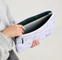 Sac de transport portable pour ordinateur portable, housse rembourrée personnalisée, étui durable et imperméable pour ordinateur portable, rangement quotidien pour étudiants et trajets.