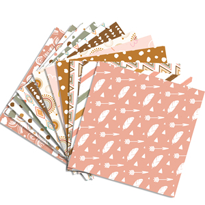 WW014 patrón Floral papel Groovy Boho Arco Iris álbum de recortes Tarjeta de papel para fiesta de cumpleaños hacer álbum de recortes - Product Image 1