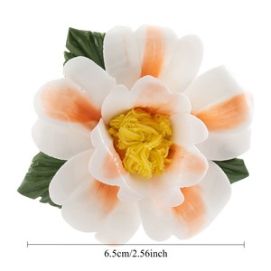 Handmade Ceramic Peony <strong>Flowers</strong>, Artificial Floral Decor for Living Room, Dining Table Centerpiece, <strong>Vase</strong> Arrangement - Product Image 5