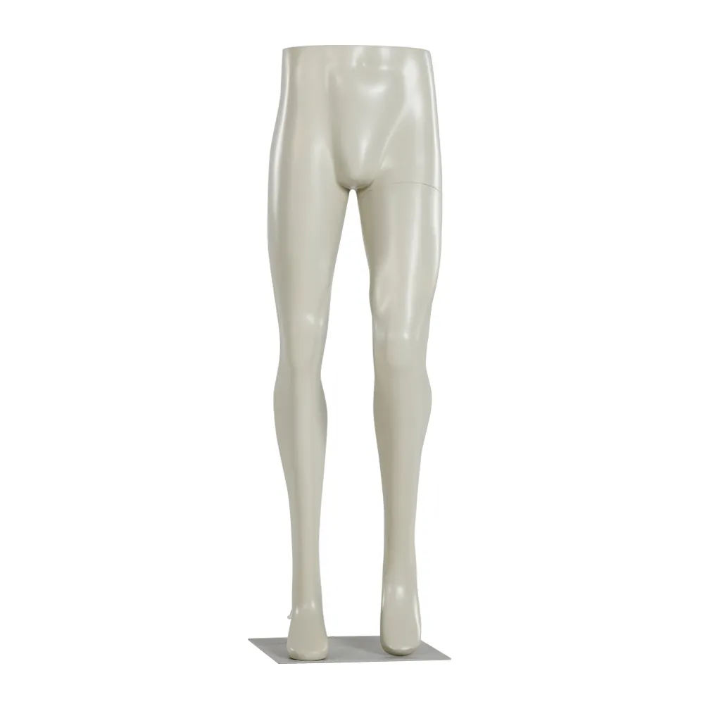 Calcetín de hombre musculoso de fibra de vidrio realista Exhibición de piernas de maniquí Medio cuerpo
