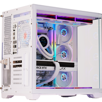 Boîtier PC ATX Snowman de grande taille, format Mid-Tower, avec ventilateurs ARGB en mesh, support de radiateur supérieur 360 mm en option, design gaming en verre trempé