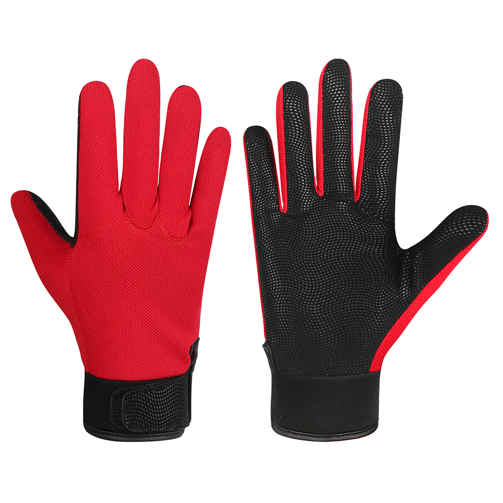 Red Work Gloves Labor protection Gloves Gardening Gloves Suitable for Gardening Handling Driving Assembly