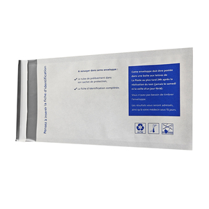 Custom Printed Logo Opaque Tamper-Proof Biological Security Seal Bags <strong>Lab</strong>/Hospital Sample Testing Self-Adhesive Bags PE Plastic - Product Image 2
