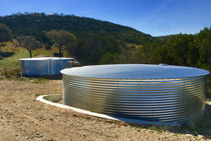 Prix des panneaux de réservoirs d'eau en acier galvanisé ondulé pour la récupération des eaux de pluie, capacités 500, 1000, 1500 litres et gallons - Product Image 3