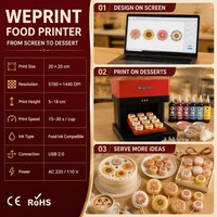 Imprimante alimentaire à encre comestible pour gâteaux, café, latte art, macarons, biscuits, chocolat, certifiée FDA, HALAL, casher, mondiale