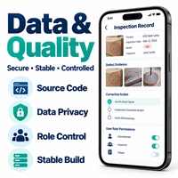 Développement d'applications d'inspection de qualité professionnelle pour iOS et Android avec liste de contrôle et preuves photographiques LionCreate