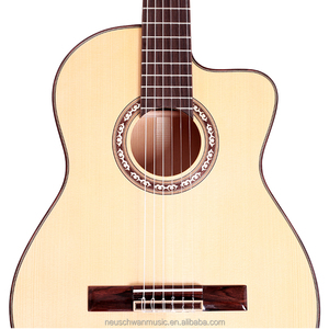 Guitarra <span class=keywords><strong>Flamenca</strong></span> Clásica de 39 Pulgadas con Tapa Maciza de Abeto y Aros y Fondo de Ciprés - Product Image 1