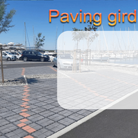 Système de pavage en grille de gravier noir Sunsbuild, prix d'usine, allée, géocell en HDPE, stabilisation, drainage imperméable, haute compression